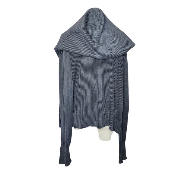 Nicholas K Sweater Oversized Draped Slouchy Thumbhole Apocalyptic Hoodie M - Picture 4 of 8